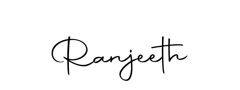 Make a beautiful signature design for name Ranjeeth. With this signature (Autography-DOLnW) style, you can create a handwritten signature for free. Ranjeeth signature style 10 images and pictures png