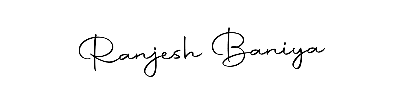 Make a short Ranjesh Baniya signature style. Manage your documents anywhere anytime using Autography-DOLnW. Create and add eSignatures, submit forms, share and send files easily. Ranjesh Baniya signature style 10 images and pictures png