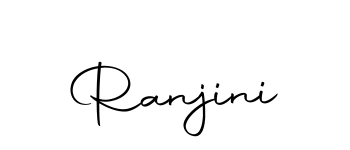 Design your own signature with our free online signature maker. With this signature software, you can create a handwritten (Autography-DOLnW) signature for name Ranjini. Ranjini signature style 10 images and pictures png