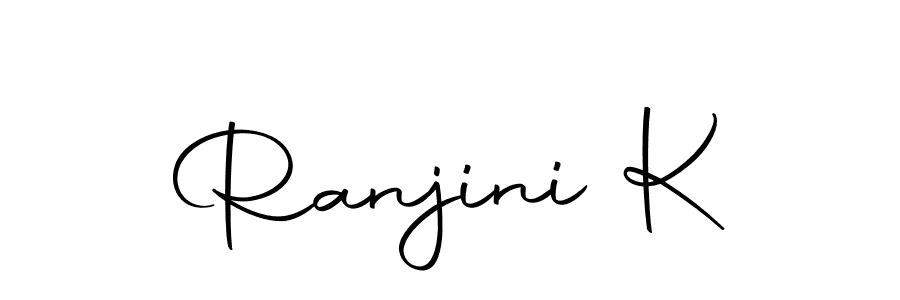 Create a beautiful signature design for name Ranjini K. With this signature (Autography-DOLnW) fonts, you can make a handwritten signature for free. Ranjini K signature style 10 images and pictures png