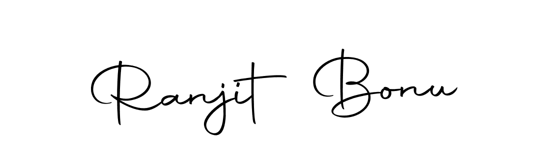 The best way (Autography-DOLnW) to make a short signature is to pick only two or three words in your name. The name Ranjit Bonu include a total of six letters. For converting this name. Ranjit Bonu signature style 10 images and pictures png
