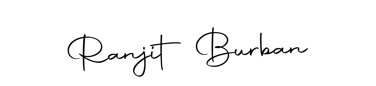 Make a beautiful signature design for name Ranjit Burban. Use this online signature maker to create a handwritten signature for free. Ranjit Burban signature style 10 images and pictures png