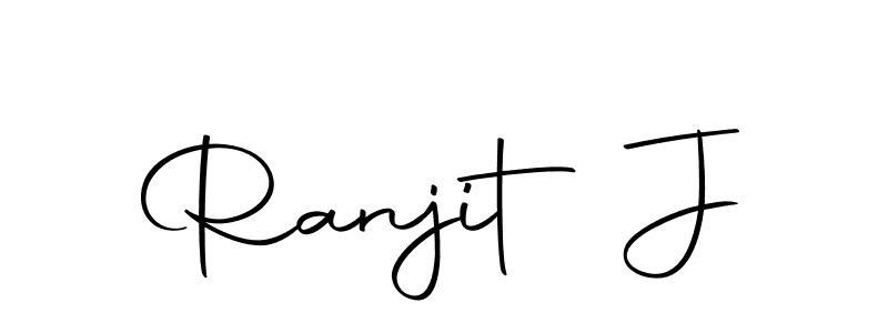 The best way (Autography-DOLnW) to make a short signature is to pick only two or three words in your name. The name Ranjit J include a total of six letters. For converting this name. Ranjit J signature style 10 images and pictures png