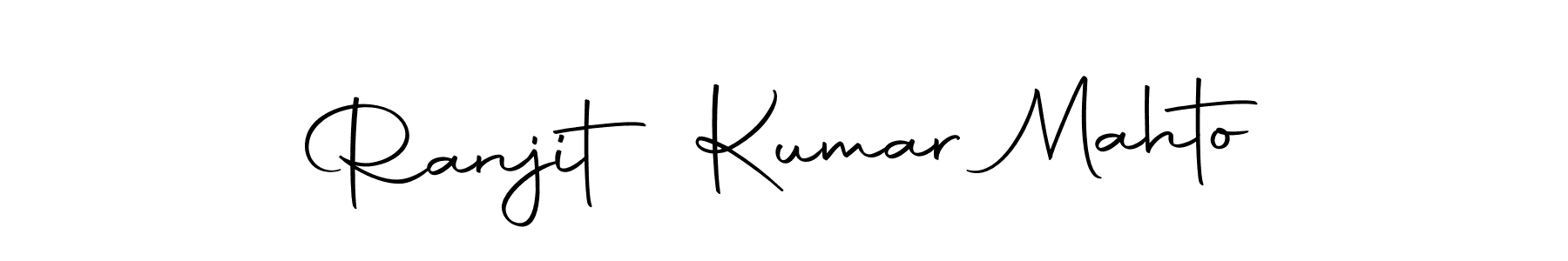 Create a beautiful signature design for name Ranjit Kumar Mahto. With this signature (Autography-DOLnW) fonts, you can make a handwritten signature for free. Ranjit Kumar Mahto signature style 10 images and pictures png