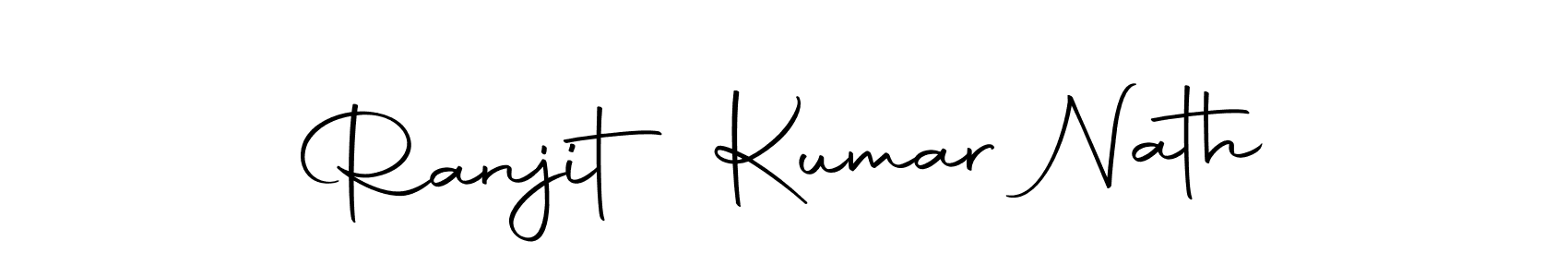 How to make Ranjit Kumar Nath name signature. Use Autography-DOLnW style for creating short signs online. This is the latest handwritten sign. Ranjit Kumar Nath signature style 10 images and pictures png