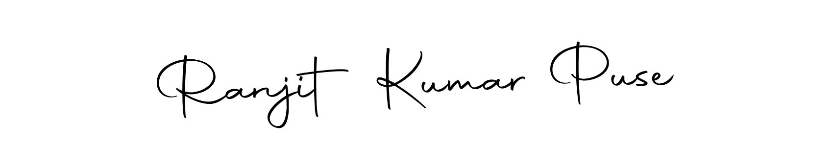 How to make Ranjit Kumar Puse name signature. Use Autography-DOLnW style for creating short signs online. This is the latest handwritten sign. Ranjit Kumar Puse signature style 10 images and pictures png
