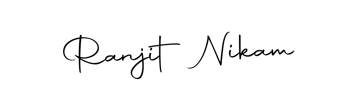 Create a beautiful signature design for name Ranjit Nikam. With this signature (Autography-DOLnW) fonts, you can make a handwritten signature for free. Ranjit Nikam signature style 10 images and pictures png