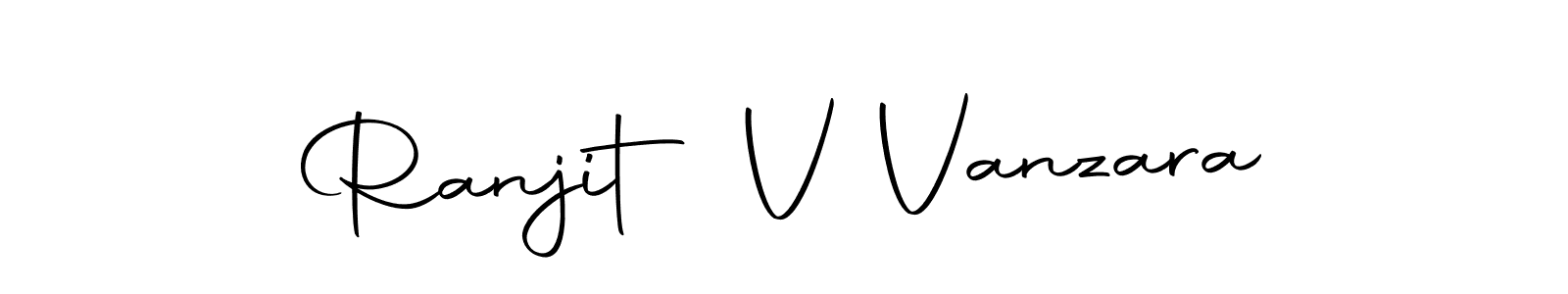 Ranjit V Vanzara stylish signature style. Best Handwritten Sign (Autography-DOLnW) for my name. Handwritten Signature Collection Ideas for my name Ranjit V Vanzara. Ranjit V Vanzara signature style 10 images and pictures png