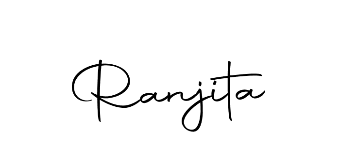 Create a beautiful signature design for name Ranjita. With this signature (Autography-DOLnW) fonts, you can make a handwritten signature for free. Ranjita signature style 10 images and pictures png