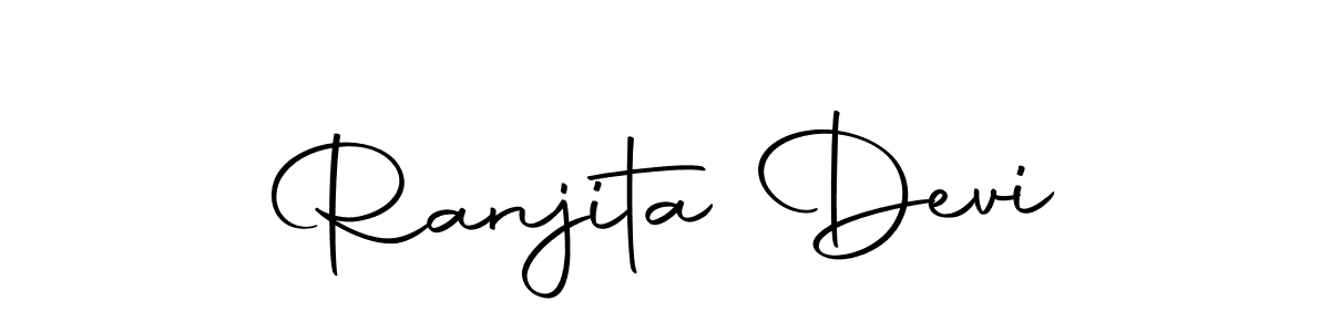 The best way (Autography-DOLnW) to make a short signature is to pick only two or three words in your name. The name Ranjita Devi include a total of six letters. For converting this name. Ranjita Devi signature style 10 images and pictures png