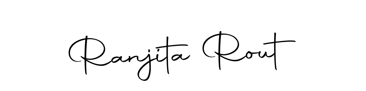 Make a beautiful signature design for name Ranjita Rout. With this signature (Autography-DOLnW) style, you can create a handwritten signature for free. Ranjita Rout signature style 10 images and pictures png