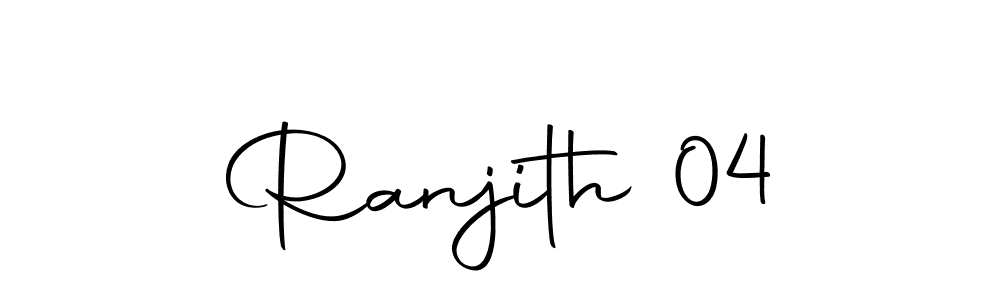 Use a signature maker to create a handwritten signature online. With this signature software, you can design (Autography-DOLnW) your own signature for name Ranjith 04. Ranjith 04 signature style 10 images and pictures png