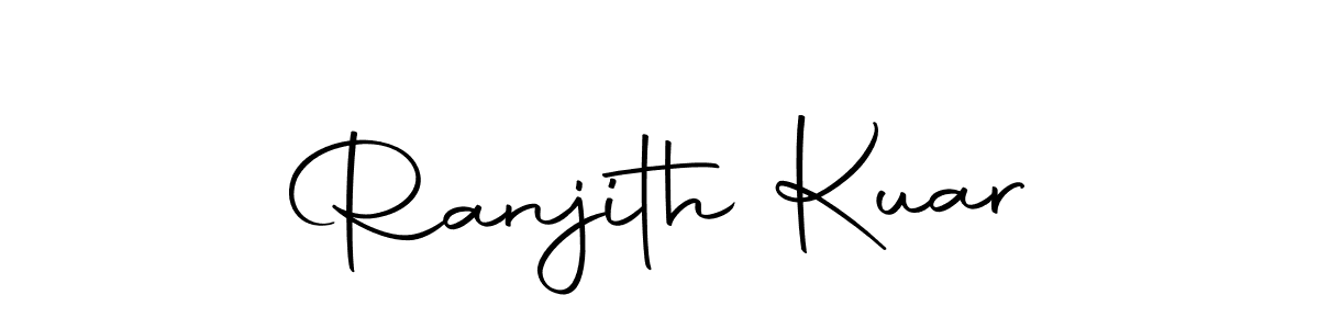 Ranjith Kuar stylish signature style. Best Handwritten Sign (Autography-DOLnW) for my name. Handwritten Signature Collection Ideas for my name Ranjith Kuar. Ranjith Kuar signature style 10 images and pictures png