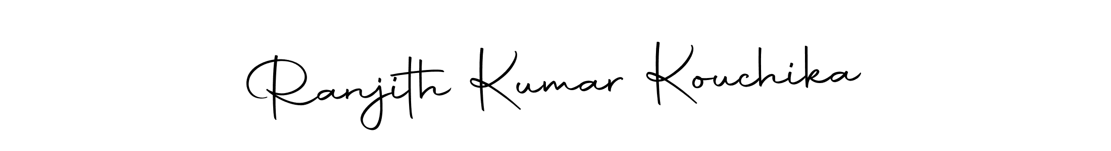 Ranjith Kumar Kouchika stylish signature style. Best Handwritten Sign (Autography-DOLnW) for my name. Handwritten Signature Collection Ideas for my name Ranjith Kumar Kouchika. Ranjith Kumar Kouchika signature style 10 images and pictures png