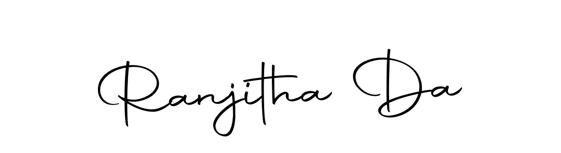 The best way (Autography-DOLnW) to make a short signature is to pick only two or three words in your name. The name Ranjitha Da include a total of six letters. For converting this name. Ranjitha Da signature style 10 images and pictures png