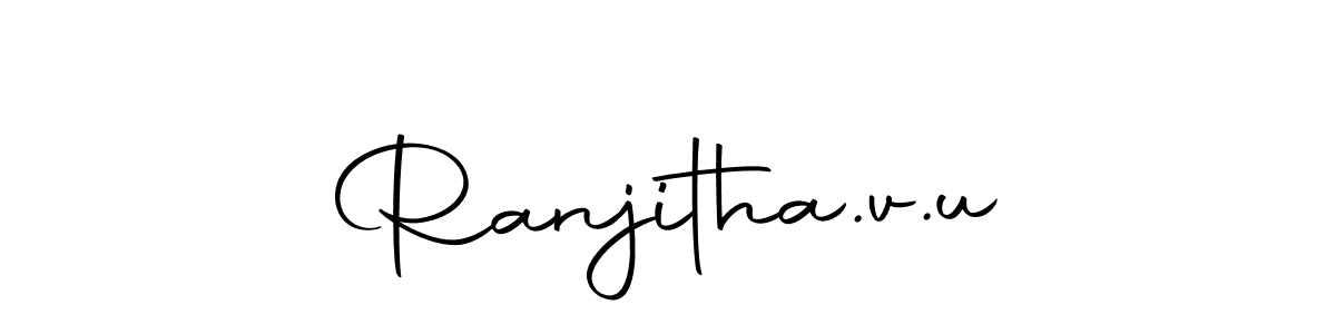 How to make Ranjitha.v.u signature? Autography-DOLnW is a professional autograph style. Create handwritten signature for Ranjitha.v.u name. Ranjitha.v.u signature style 10 images and pictures png