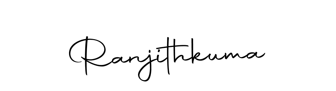 Design your own signature with our free online signature maker. With this signature software, you can create a handwritten (Autography-DOLnW) signature for name Ranjithkuma. Ranjithkuma signature style 10 images and pictures png