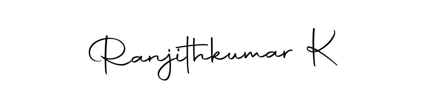 Make a beautiful signature design for name Ranjithkumar K. With this signature (Autography-DOLnW) style, you can create a handwritten signature for free. Ranjithkumar K signature style 10 images and pictures png