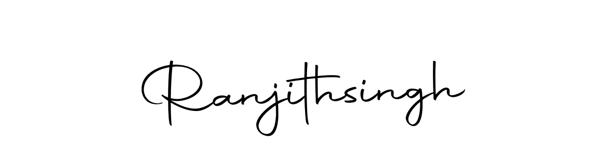 Create a beautiful signature design for name Ranjithsingh. With this signature (Autography-DOLnW) fonts, you can make a handwritten signature for free. Ranjithsingh signature style 10 images and pictures png