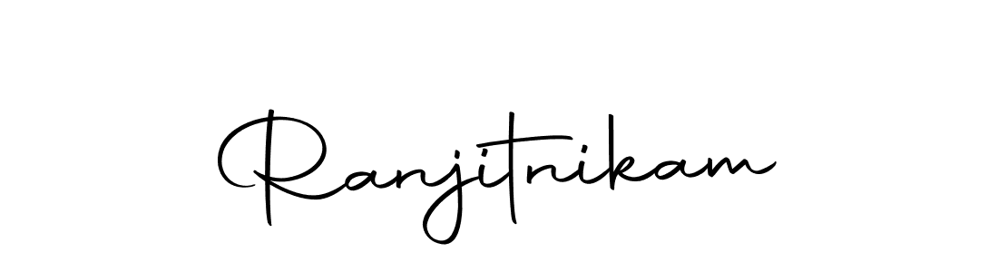 How to make Ranjitnikam name signature. Use Autography-DOLnW style for creating short signs online. This is the latest handwritten sign. Ranjitnikam signature style 10 images and pictures png