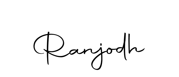 Use a signature maker to create a handwritten signature online. With this signature software, you can design (Autography-DOLnW) your own signature for name Ranjodh. Ranjodh signature style 10 images and pictures png