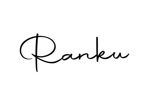 Similarly Autography-DOLnW is the best handwritten signature design. Signature creator online .You can use it as an online autograph creator for name Ranku. Ranku signature style 10 images and pictures png