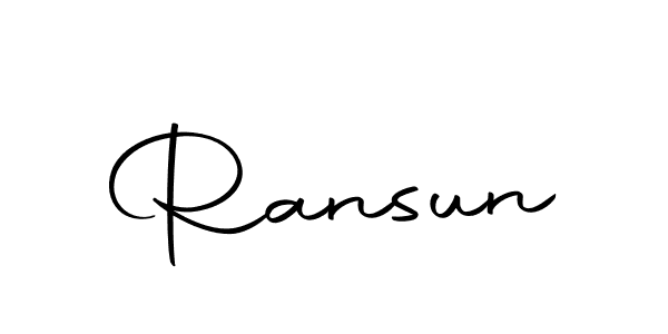 Make a beautiful signature design for name Ransun. Use this online signature maker to create a handwritten signature for free. Ransun signature style 10 images and pictures png