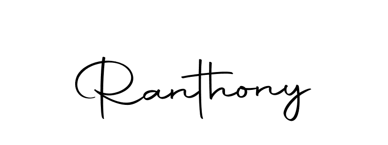 You should practise on your own different ways (Autography-DOLnW) to write your name (Ranthony) in signature. don't let someone else do it for you. Ranthony signature style 10 images and pictures png