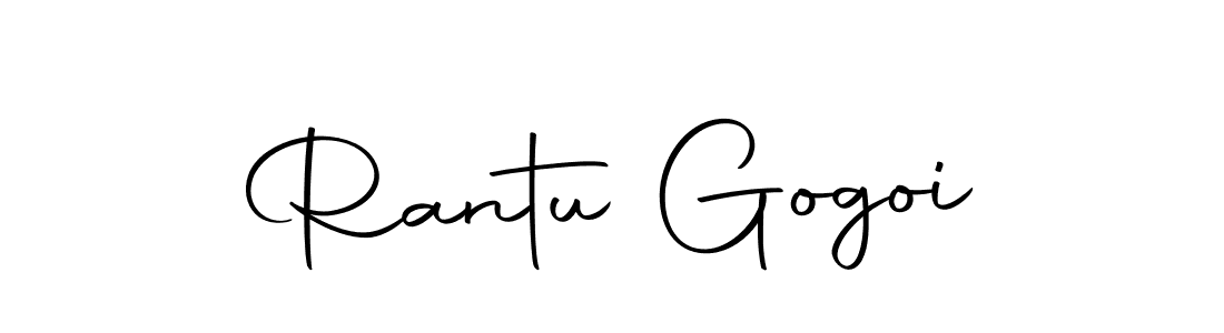 Rantu Gogoi stylish signature style. Best Handwritten Sign (Autography-DOLnW) for my name. Handwritten Signature Collection Ideas for my name Rantu Gogoi. Rantu Gogoi signature style 10 images and pictures png