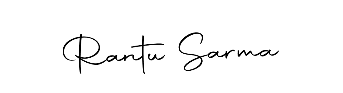 Rantu Sarma stylish signature style. Best Handwritten Sign (Autography-DOLnW) for my name. Handwritten Signature Collection Ideas for my name Rantu Sarma. Rantu Sarma signature style 10 images and pictures png