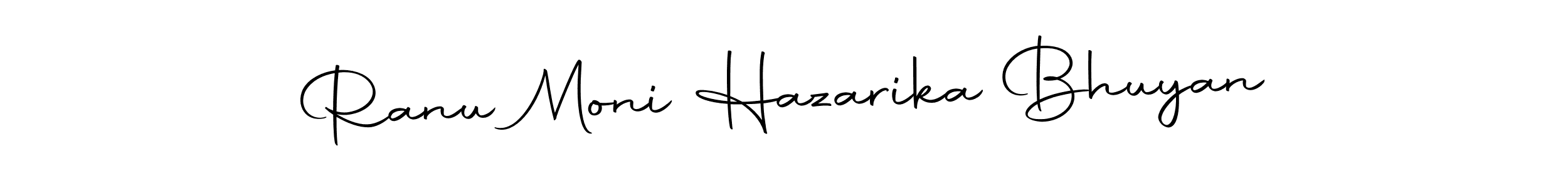 The best way (Autography-DOLnW) to make a short signature is to pick only two or three words in your name. The name Ranu Moni Hazarika Bhuyan include a total of six letters. For converting this name. Ranu Moni Hazarika Bhuyan signature style 10 images and pictures png