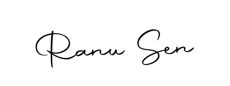 How to make Ranu Sen name signature. Use Autography-DOLnW style for creating short signs online. This is the latest handwritten sign. Ranu Sen signature style 10 images and pictures png