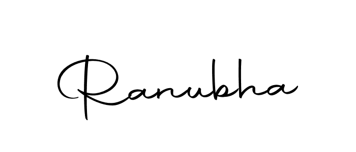 How to make Ranubha name signature. Use Autography-DOLnW style for creating short signs online. This is the latest handwritten sign. Ranubha signature style 10 images and pictures png