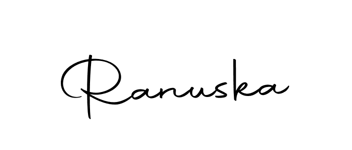 Make a beautiful signature design for name Ranuska. Use this online signature maker to create a handwritten signature for free. Ranuska signature style 10 images and pictures png