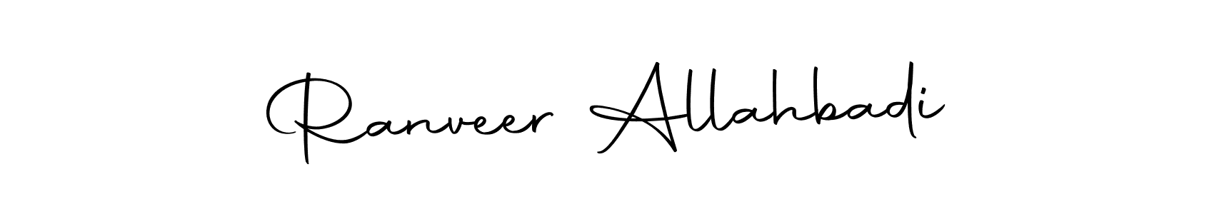 Design your own signature with our free online signature maker. With this signature software, you can create a handwritten (Autography-DOLnW) signature for name Ranveer Allahbadi. Ranveer Allahbadi signature style 10 images and pictures png