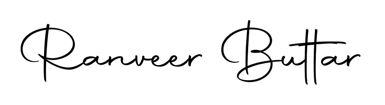 If you are searching for the best signature style for your name Ranveer Buttar, here we have designed multiple signature styles using Autography-DOLnW. Ranveer Buttar signature style 10 images and pictures png