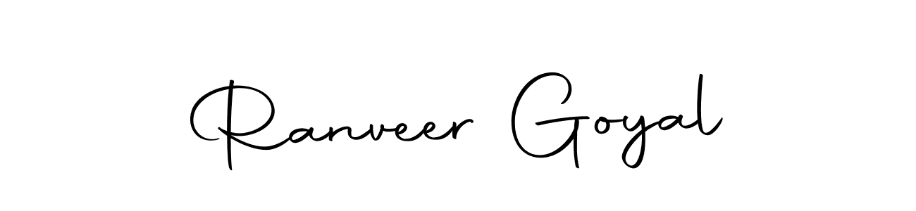 Design your own signature with our free online signature maker. With this signature software, you can create a handwritten (Autography-DOLnW) signature for name Ranveer Goyal. Ranveer Goyal signature style 10 images and pictures png
