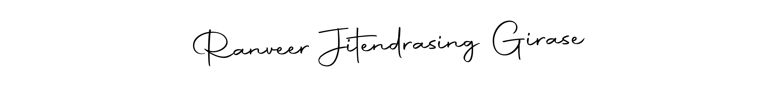 You should practise on your own different ways (Autography-DOLnW) to write your name (Ranveer Jitendrasing Girase) in signature. don't let someone else do it for you. Ranveer Jitendrasing Girase signature style 10 images and pictures png