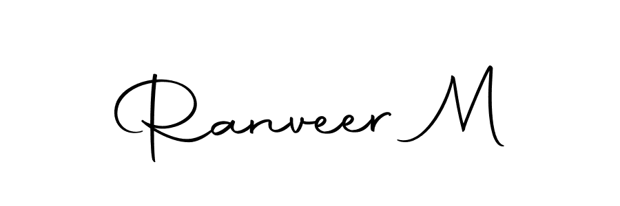 Make a beautiful signature design for name Ranveer M. With this signature (Autography-DOLnW) style, you can create a handwritten signature for free. Ranveer M signature style 10 images and pictures png