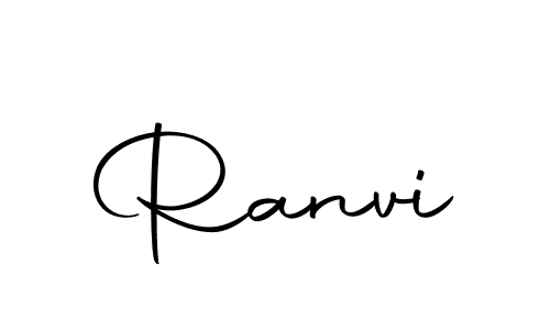 Create a beautiful signature design for name Ranvi. With this signature (Autography-DOLnW) fonts, you can make a handwritten signature for free. Ranvi signature style 10 images and pictures png