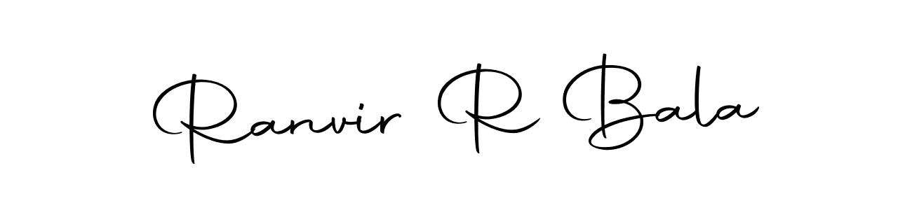 You can use this online signature creator to create a handwritten signature for the name Ranvir R Bala. This is the best online autograph maker. Ranvir R Bala signature style 10 images and pictures png