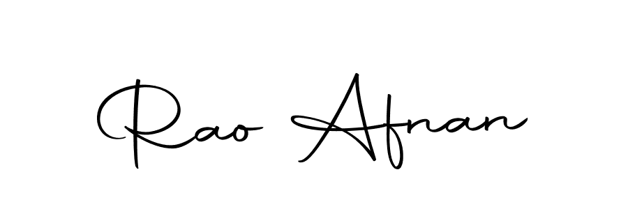 How to make Rao Afnan name signature. Use Autography-DOLnW style for creating short signs online. This is the latest handwritten sign. Rao Afnan signature style 10 images and pictures png