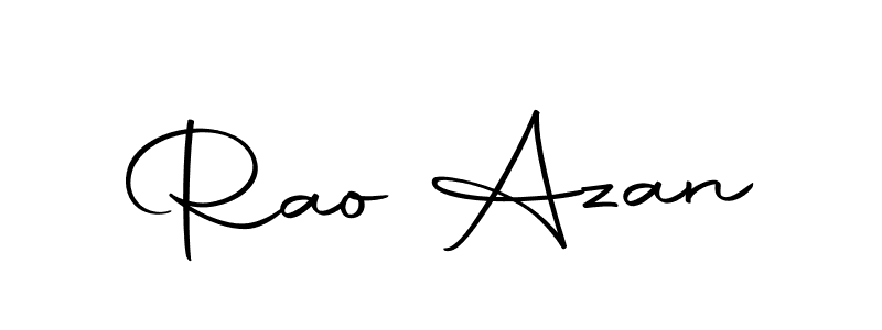 The best way (Autography-DOLnW) to make a short signature is to pick only two or three words in your name. The name Rao Azan include a total of six letters. For converting this name. Rao Azan signature style 10 images and pictures png