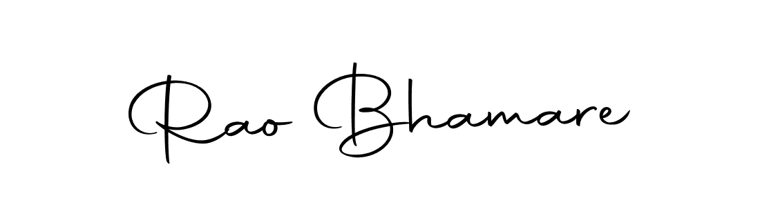 Make a beautiful signature design for name Rao Bhamare. With this signature (Autography-DOLnW) style, you can create a handwritten signature for free. Rao Bhamare signature style 10 images and pictures png