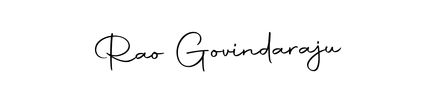How to make Rao Govindaraju name signature. Use Autography-DOLnW style for creating short signs online. This is the latest handwritten sign. Rao Govindaraju signature style 10 images and pictures png
