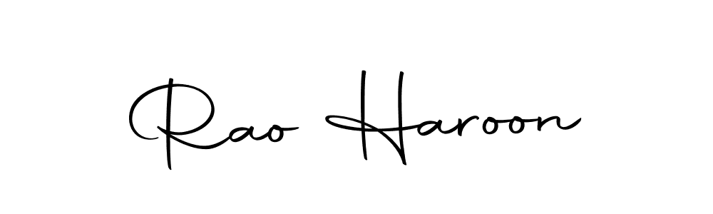 Rao Haroon stylish signature style. Best Handwritten Sign (Autography-DOLnW) for my name. Handwritten Signature Collection Ideas for my name Rao Haroon. Rao Haroon signature style 10 images and pictures png