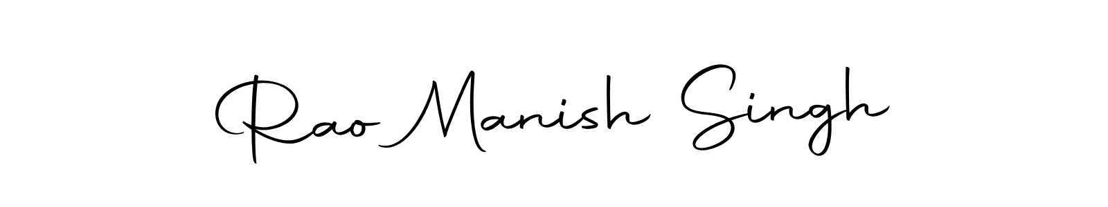 Create a beautiful signature design for name Rao Manish Singh. With this signature (Autography-DOLnW) fonts, you can make a handwritten signature for free. Rao Manish Singh signature style 10 images and pictures png
