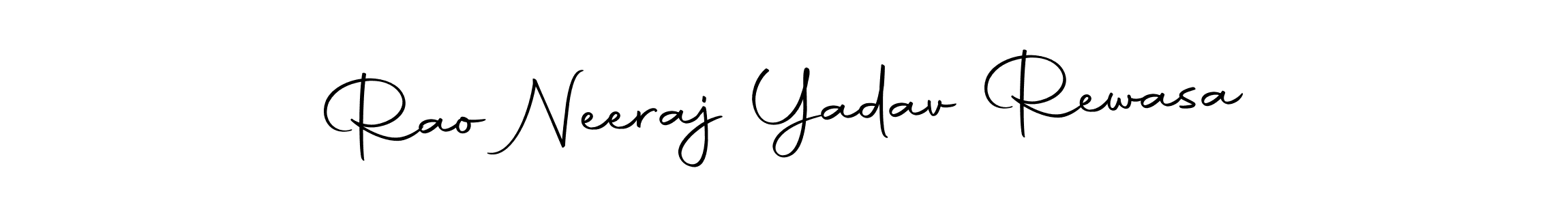 This is the best signature style for the Rao Neeraj Yadav Rewasa name. Also you like these signature font (Autography-DOLnW). Mix name signature. Rao Neeraj Yadav Rewasa signature style 10 images and pictures png