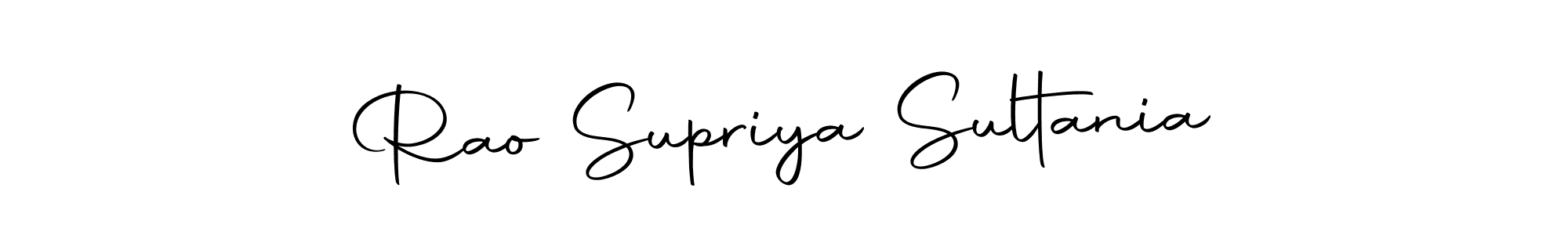 Make a beautiful signature design for name Rao Supriya Sultania. Use this online signature maker to create a handwritten signature for free. Rao Supriya Sultania signature style 10 images and pictures png