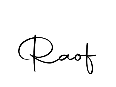 Use a signature maker to create a handwritten signature online. With this signature software, you can design (Autography-DOLnW) your own signature for name Raof. Raof signature style 10 images and pictures png